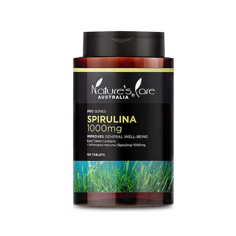 NCpro Pure Natural Spirulina 150 Capsules/Bottle Free Shipping
