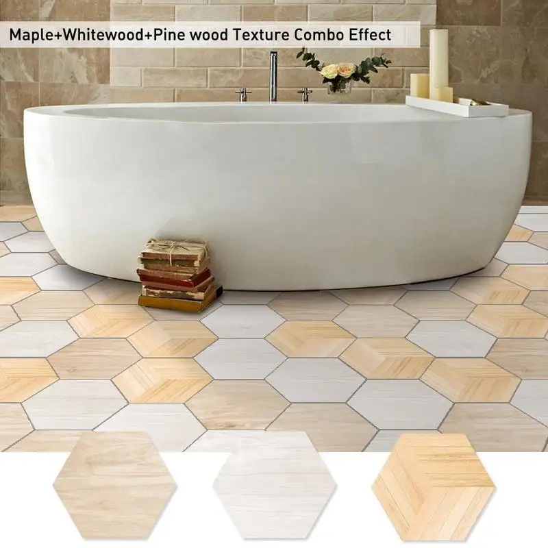 Водостойкая самоклеящаяся Шестигранная наклейка на пол s обои кухонная Наклейка