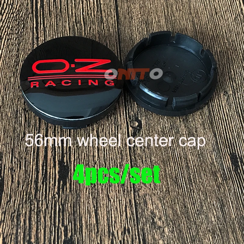 

Hot Sale Black red 4pcs/set OZ o.z Racing Logo 56mm 2.2" Wheel Center Cap Car Styling Wheel Rim Cover Centre Cap For audi vw