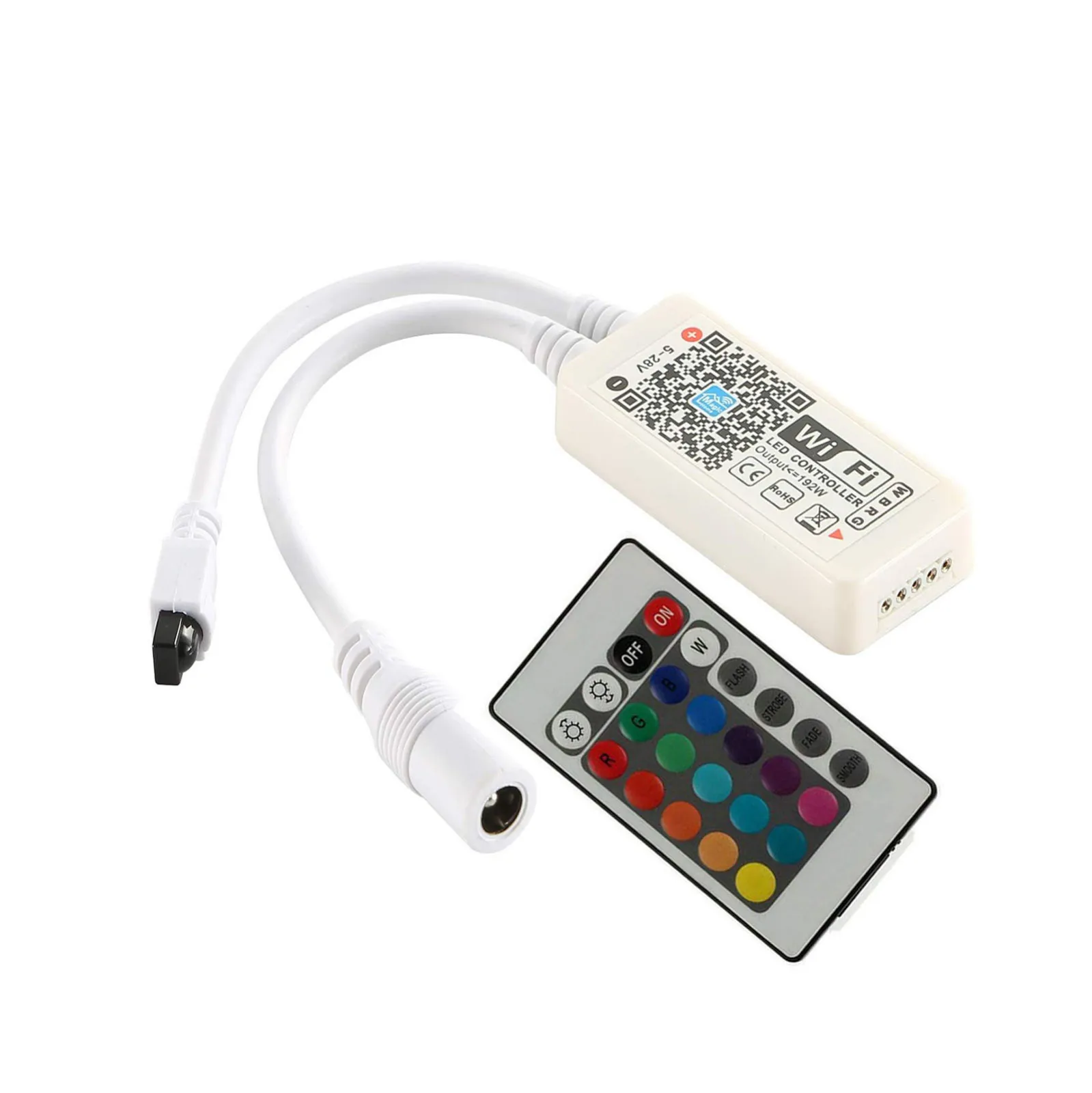 

Strip Light Controller Smart WiFi Universal Infrared Mini 24 Keys IR Remote Control Wireless For 3528 5050 RGB LED Strip Light