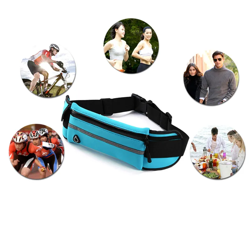 Антивор тонкая поясная сумка для сотового телефона бега спортивные сумки