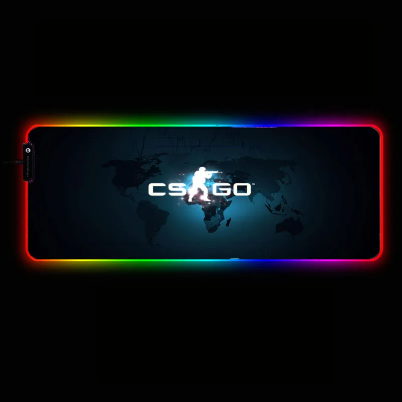 

ZSUXTC Gaming RGB Large Mouse Pad Gamer Big Mouse Mat Computer Mousepad Led Backlight XXL Mause Pad Keyboard Desk Mat for CSGO