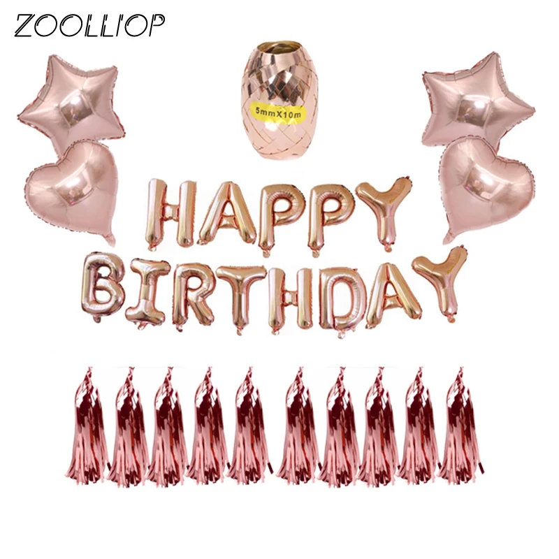 Неоновые стикеры воздушные буквы альфабе фольга из розового золота воздущные