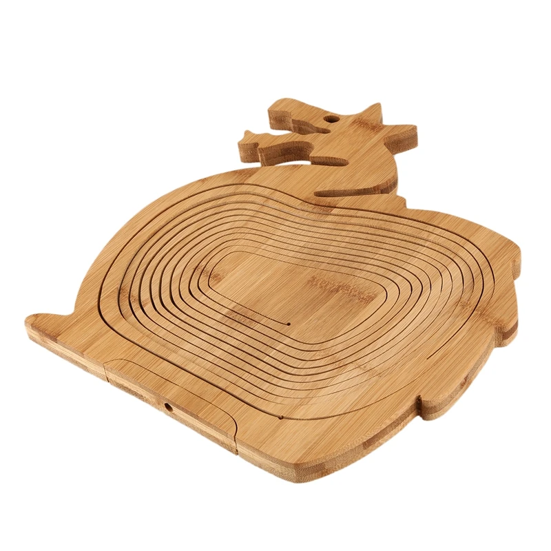 Multifunction Heat Resistant Non Slip Bamboo Trivets Pot Mat Hot Pan Pads Folding Fruit Egg Bread Basket Collapsible Frui | Дом и сад