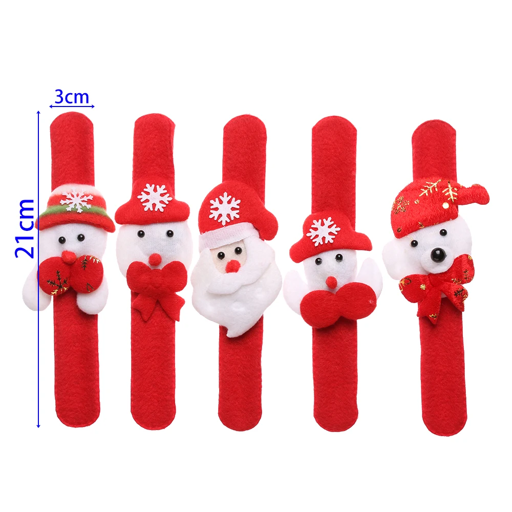 Светящиеся рождественские круглые часы браслет украшение на запястье для