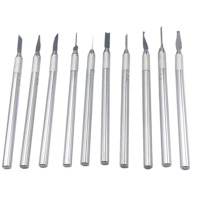 10 шт. Вощеные резчики ножи для резьбы керамика глина набор инструментов лепки