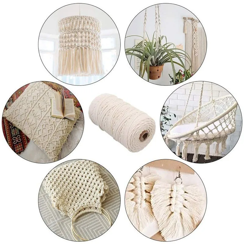 1/2/3 мм Фурнитура для бижутерии макраме шнур скрученный из керамического волокна