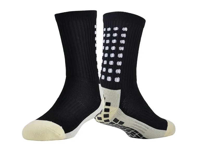 Новые противоскользящие футбольные носки мужские спортивные хлопковые хорошего
