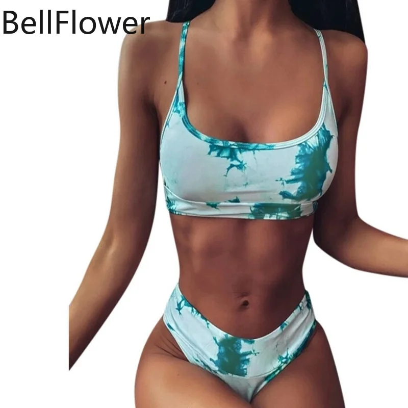 

Купальник женский, с высокой талией и принтом, 11 цветов