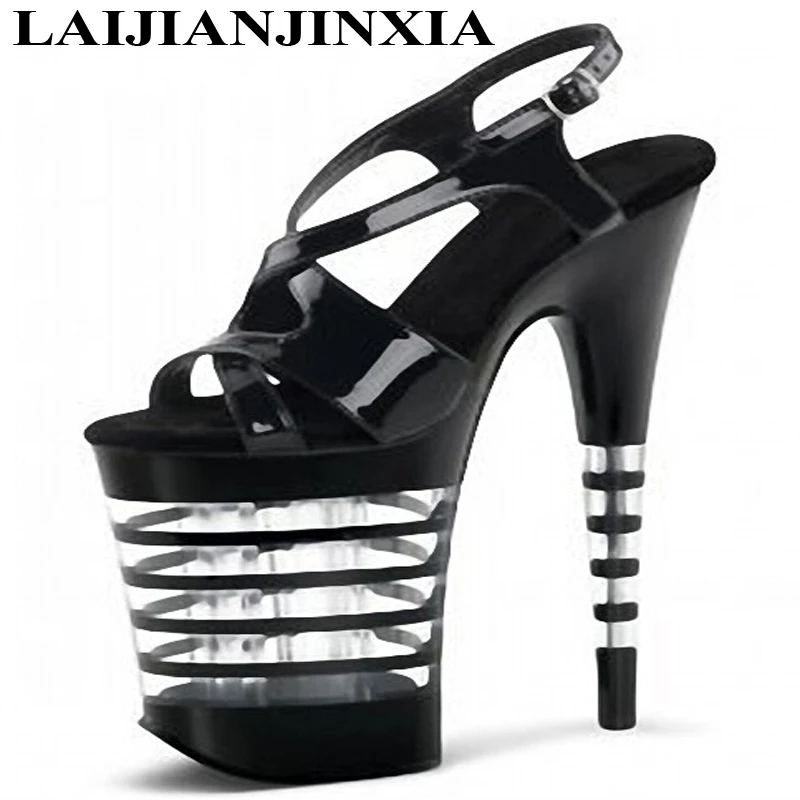 New 20cm Hand Made High Heel Shoes sexy clubbing snow Exotic Dancer shoes 8 inch rome high heel Dance Shoes