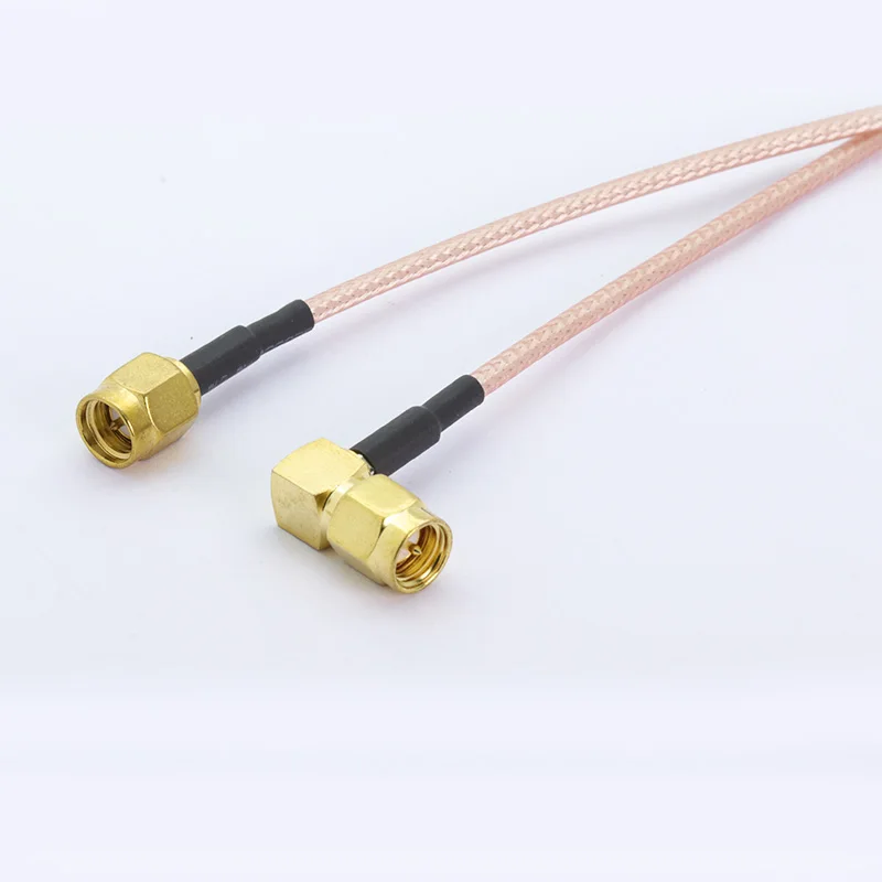 100 шт./лот прямоугольный SMA штекер Разъем RF коаксиальный кабель RG316 ОТРЕЗОК кабеля