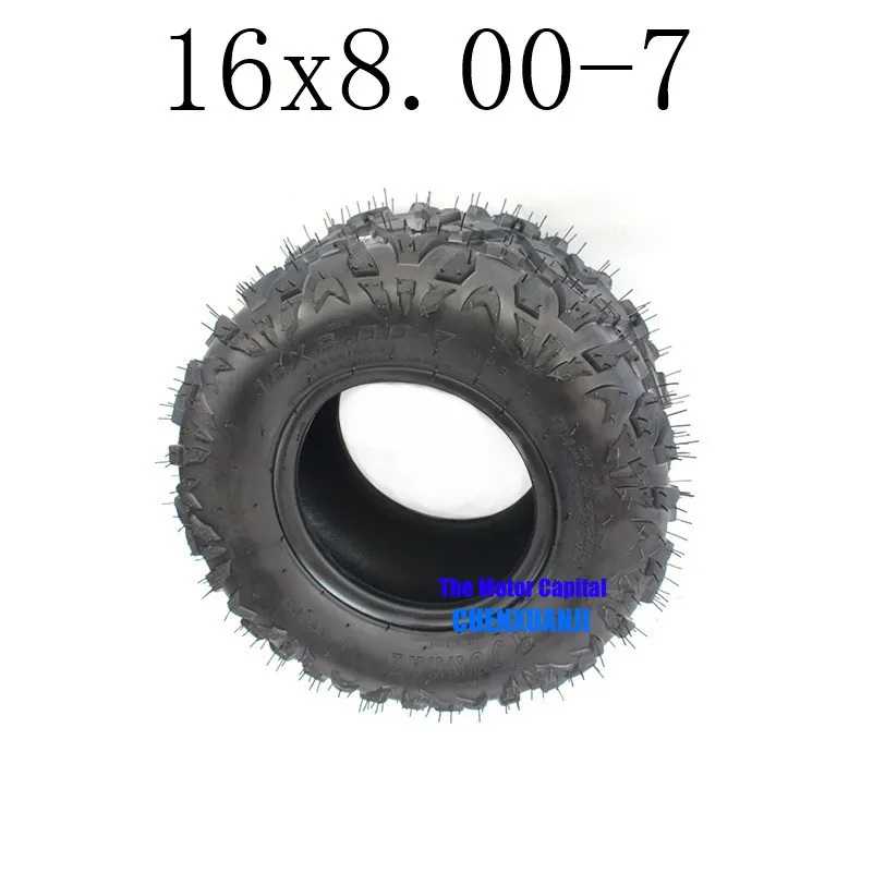 

2019 Super High Performance 16x8.00-7 Vacuum Tyre ATV Tire Fit for ATV 50CC,90CC,70CC,110CC,125CC Outer Tyre