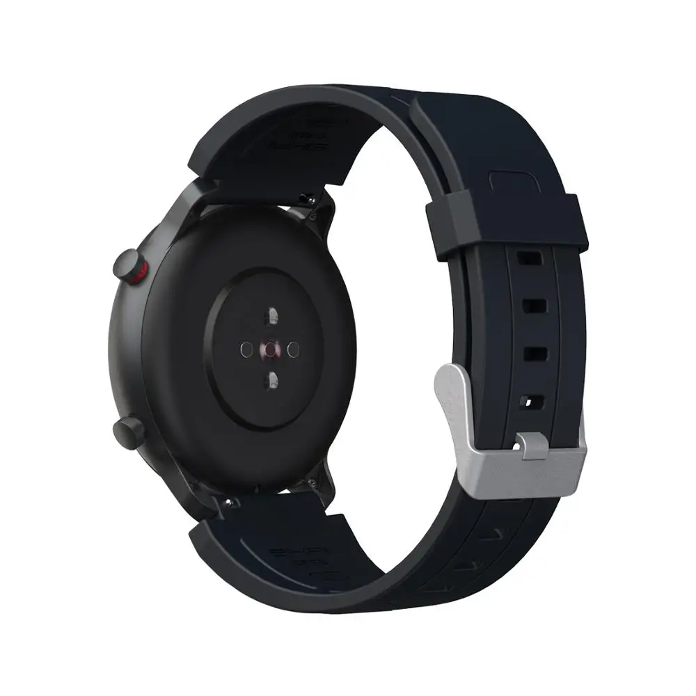 22 мм силиконовый ремешок для часов Huami Amazfit GTR 47 GTS Smart 20 Bip Lite Pace часы Stratos браслет |