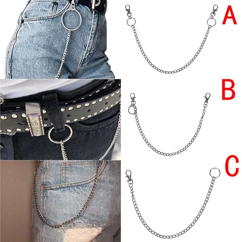 Ремень брелок для брюк и джинсов мужчин женщин повседневный модный длинный