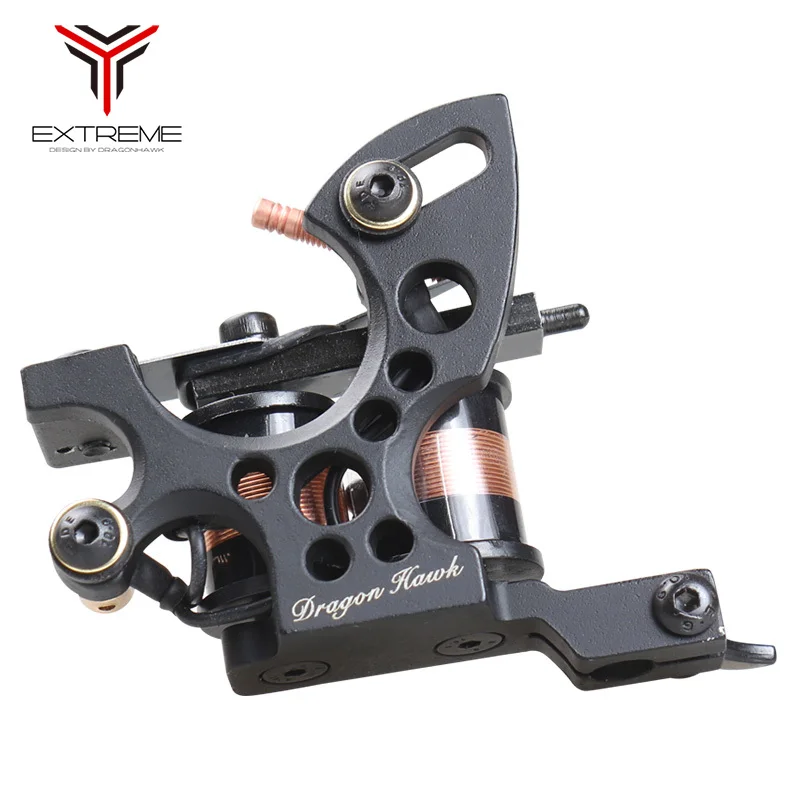 Dragon Hawk профессиональная тату машина 8 перекосов катушки чугуна тонкая подкладка