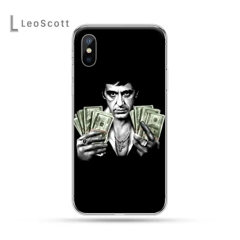 

EWAU Scarface Tony Montana Phone Case For iphone 12 5 5s 5c se 6 6s 7 8 plus x xs xr 11 pro max