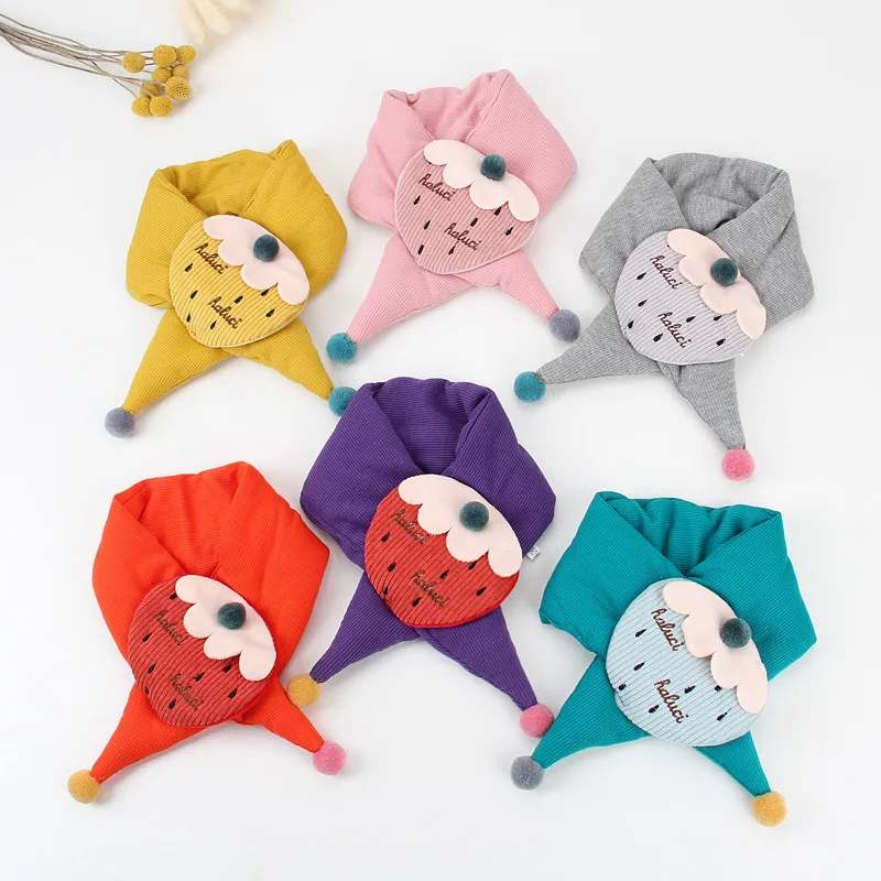 2020 мультяшный детский шейный воротник зимние детские вязаные шарфы для