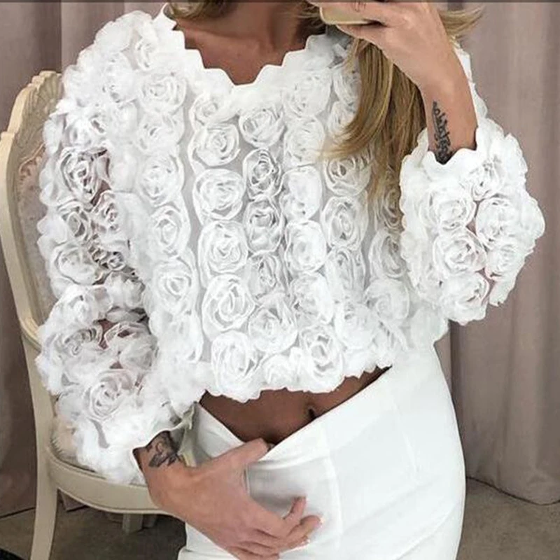 

Casual Joker Round Necklace Net Long Sleeve Jacket