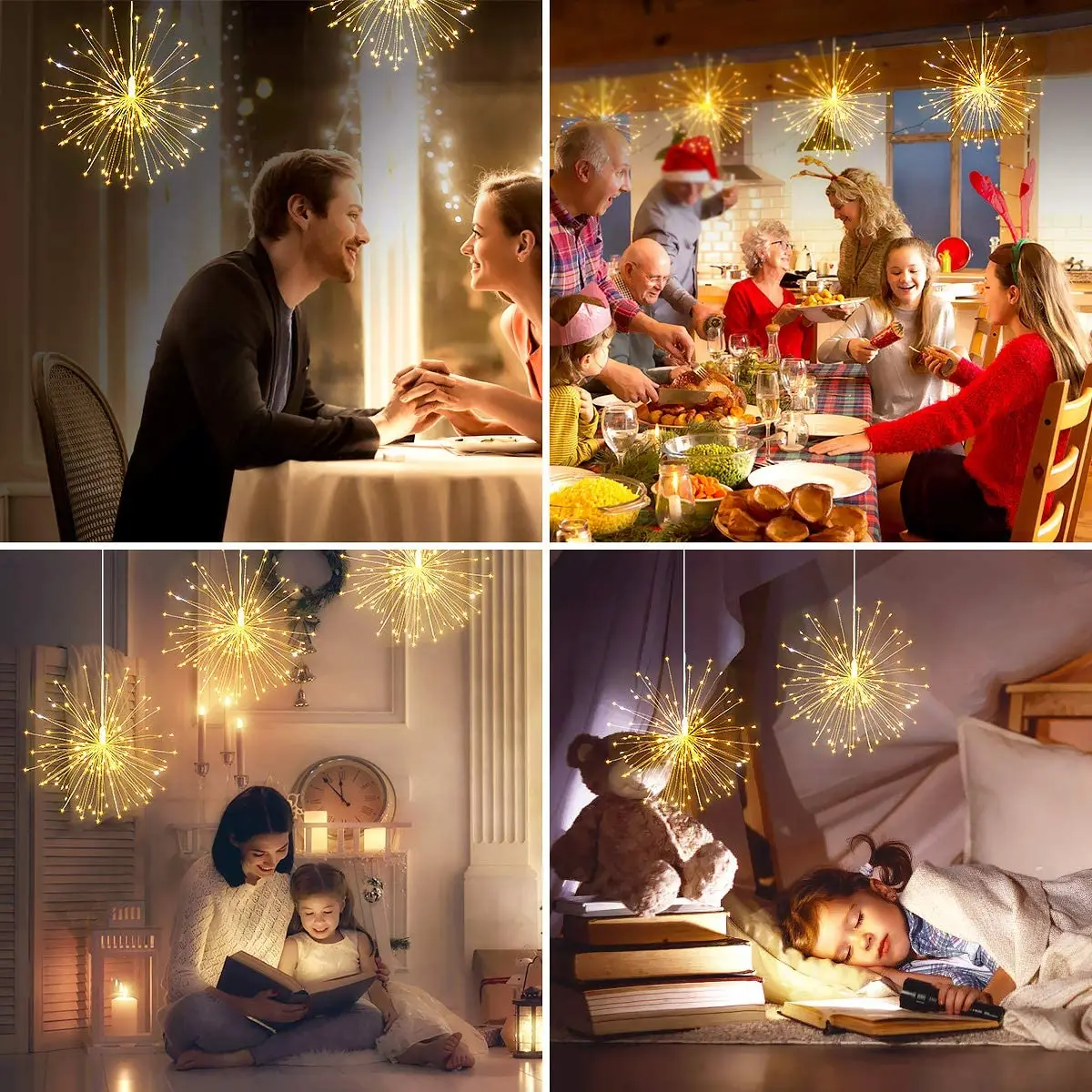 2 упаковки фейерверков s 120 Светодиодные Звездные огсветильник сказосветильник