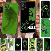 hulk cartoon phone case hull for samsung galaxy a70 a50 a51 a71 a52 a40 a30 a31 a90 a20e 5g a20s black shell art cell cove
