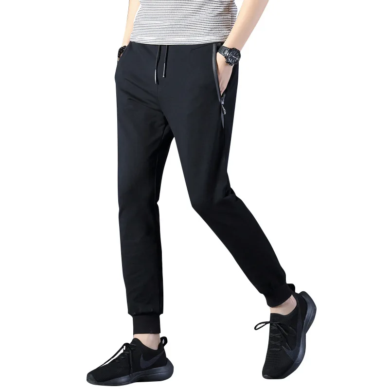 Мужские эластичные хлопковые тренировочные брюки IEMUH новые мужские повседневные