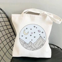 great wave shopping bag shopper eco canvas reusable jute bag recycle bag bag string cloth boodschappentas sac toile