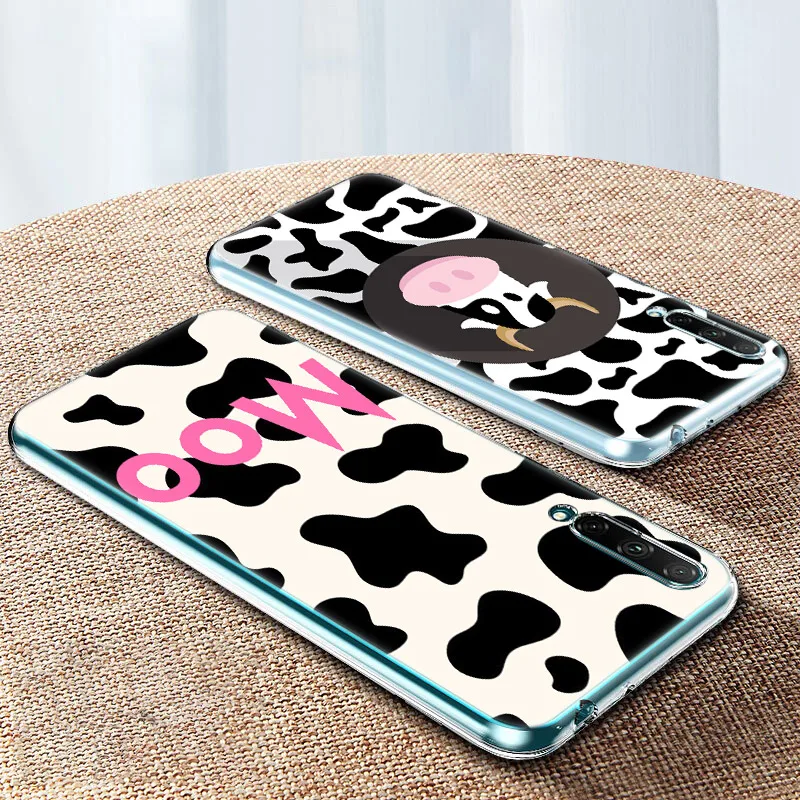 hot cute cow pattern soft silicone case for huawei nova 3 3i 5t 7 se 8 pro honor 9a 9c 9s 30i 30s 30 pro plus 10x lite ru cover free global shipping