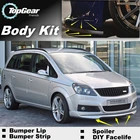 Дефлектор губ на бампер для Opel Zafira A  B  C для Chevrolet Zafira Tourer, передний спойлер, юбка для вентиляторов, обвес