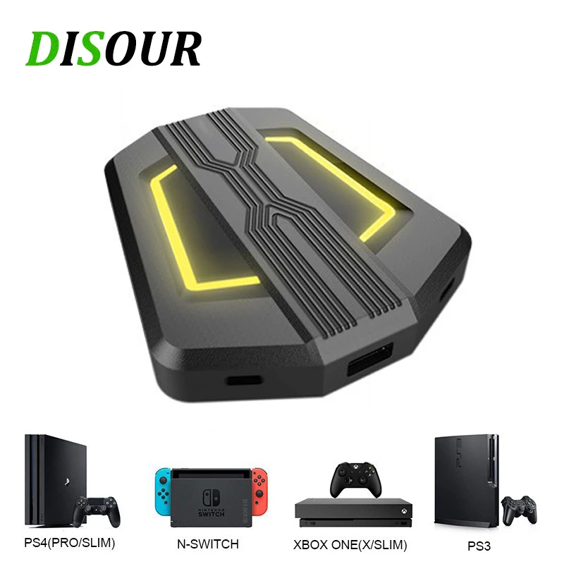 For Nintendo Switch Game Console Mouse Keyboard PC Converter For Lite/PS3/PS4/XBox One/XBox 360 Game Controller Adapter Set