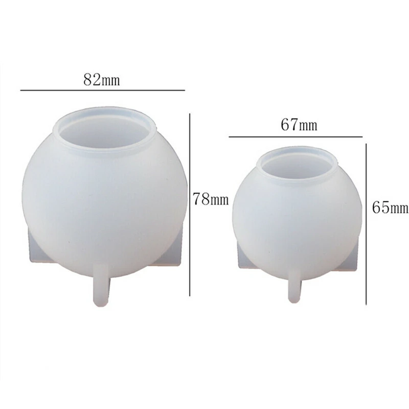 Формы в виде хрустального шара из смолы силиконовые формы сферы со светодиодной