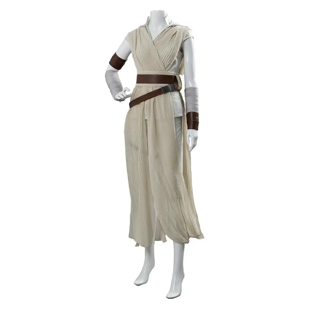 Звездный Косплей Wa подъем Скайуокера Рей косплей костюм наряд платье Хэллоуин