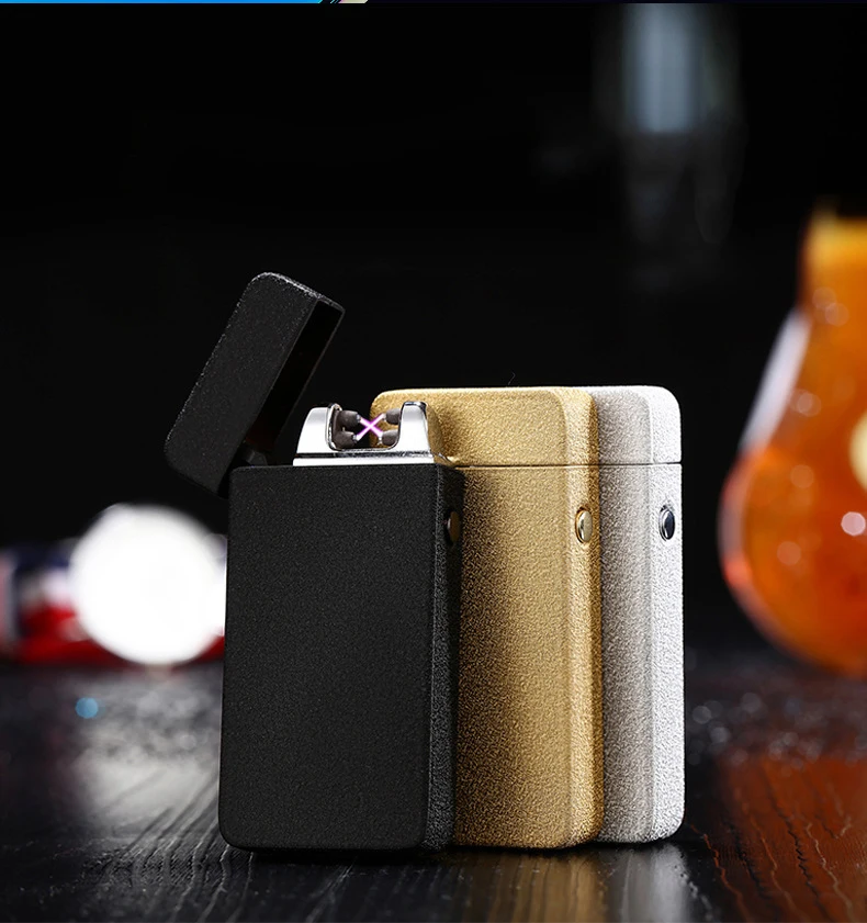 

Plasma lighter eternal windproof electronic USB charging 2 arcs