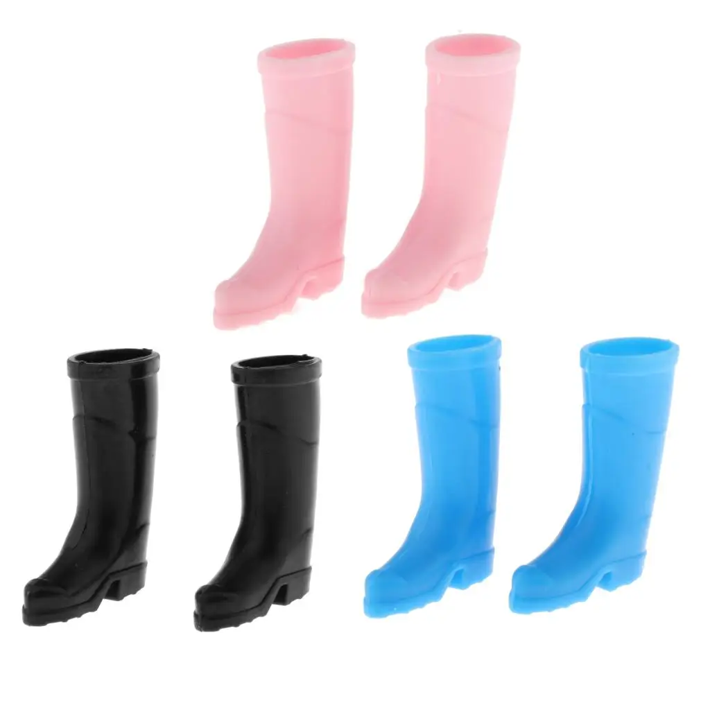 

Mini Rural Style Plastic Rain Boot Shoes for 1:12 Scale Dollhouse Decor Accs