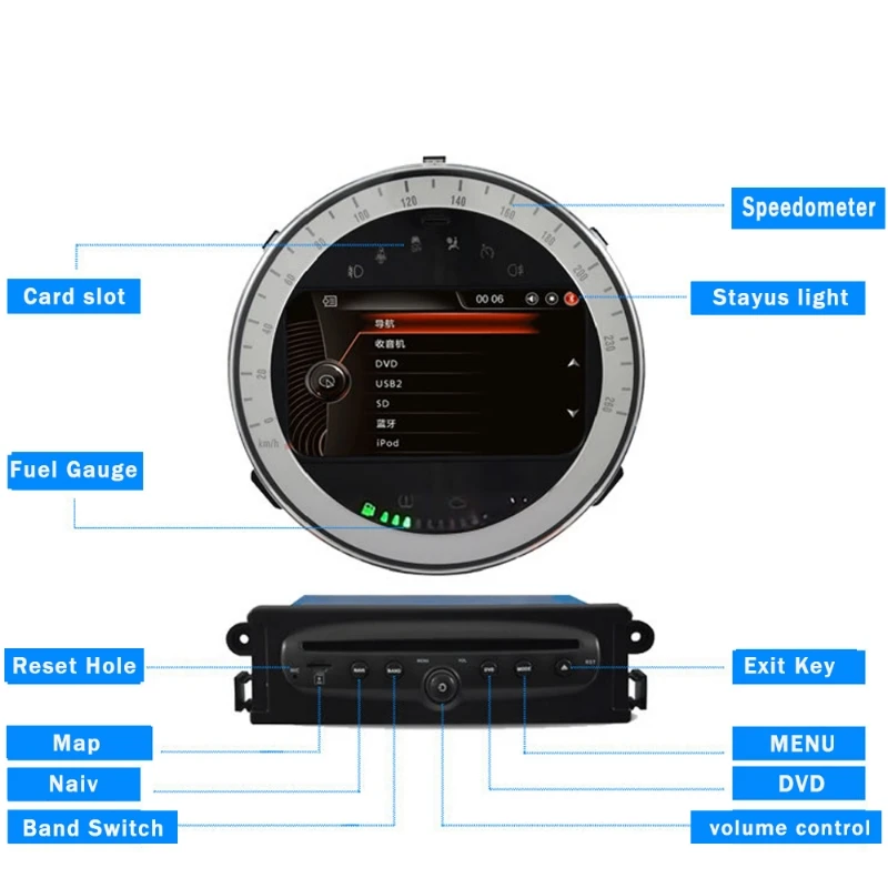 Для Mini Countryman R60 2010 2011 2012 2013 Автомобильный мультимедийный проигрыватель gps аудио радио навигации NAVI