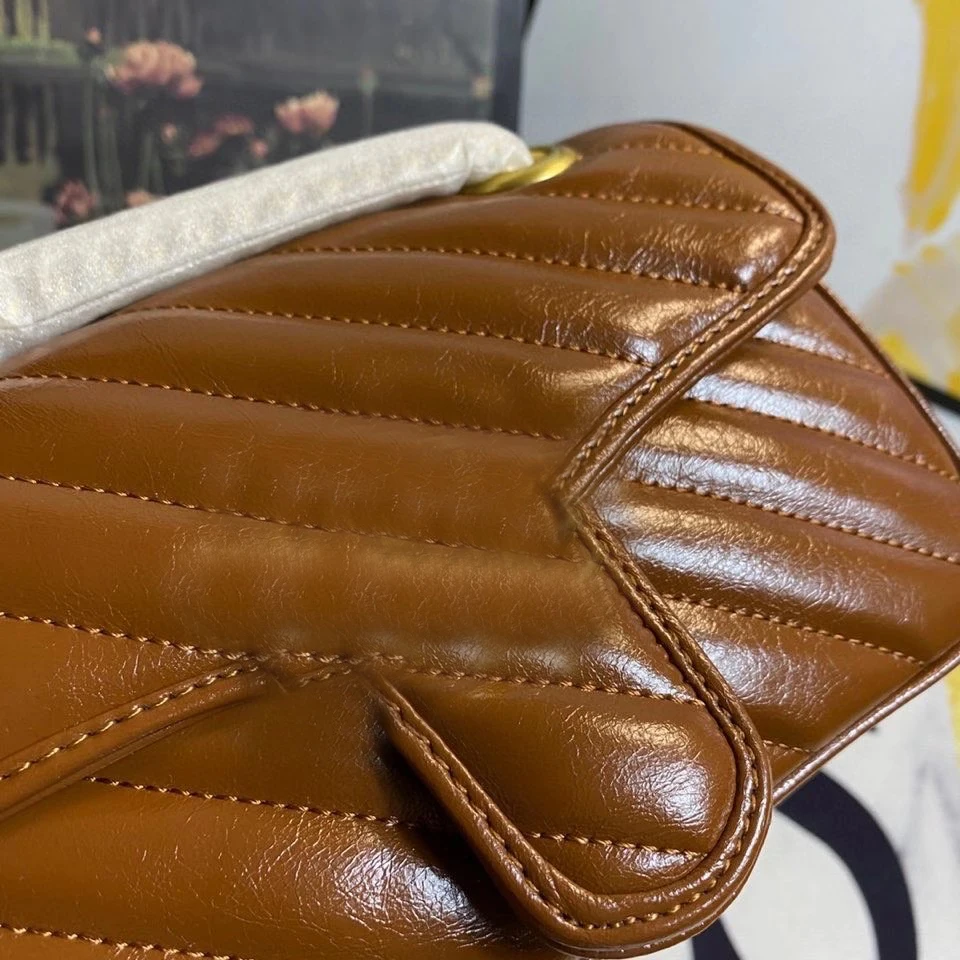 

Luxury women handbag real leather Fashion female messenger G logo bag High quality chains shoulder bags forwomen