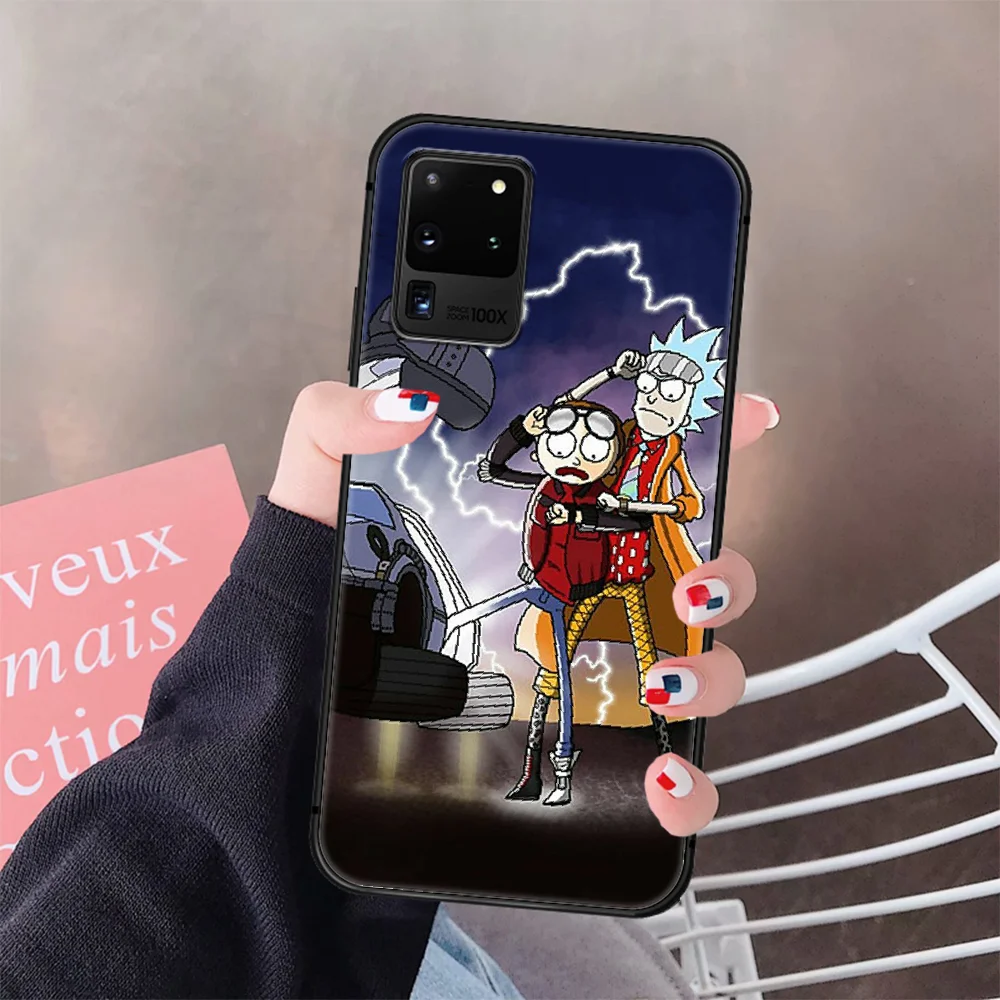 

Ricks Or Mortys Cartoon Cute Phone Case Cover Hull For Samsung Galaxy S 6 7 8 9 10 e 20 Edge Uitra Note 8 9 10 Plus black Coque