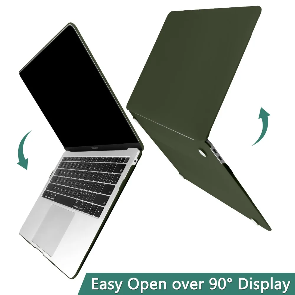 Прорезиненный матовый чехол для ноутбука Macbook Air 13 Mac Book retina Pro 13 1" Touch bar A1989 A1990+ чехол для клавиатуры