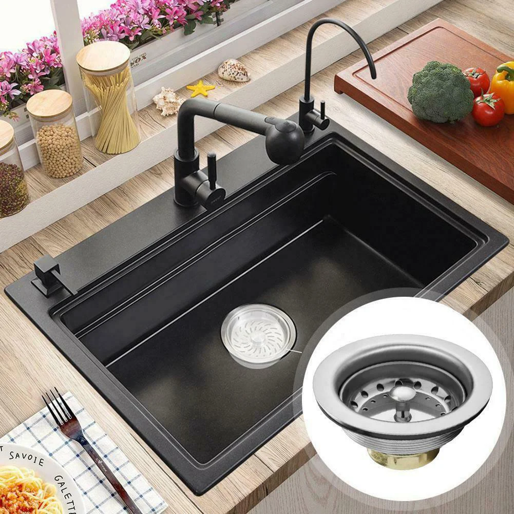 3 5 дюймов коммерческий Кухня раковина закрытый сеткой Слив Фильтр