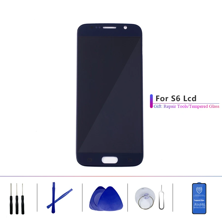 Сменный сенсорный ЖК дисплей с дигитайзером и рамкой для SAMSUNG GALAXY S6 G920 G920Fg920f