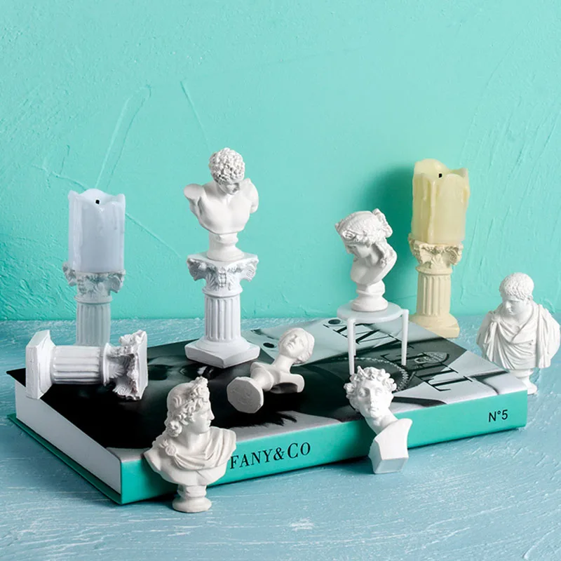 Nordic Style Studio Photography Props Resin Figure Still Life Photography Fashion Brand Cosmetics Jewelry Photo Background Props
