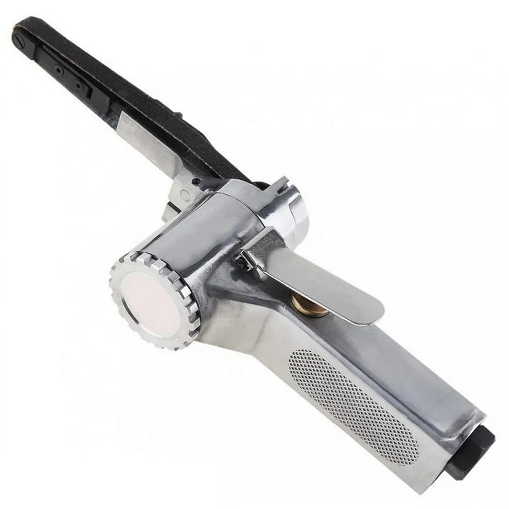 

3/8" Air Belt Sander Air Angle Grinding Machine Sanding Machine with Sanding Belts for Air Compressor Sanding polishing 2x Belts