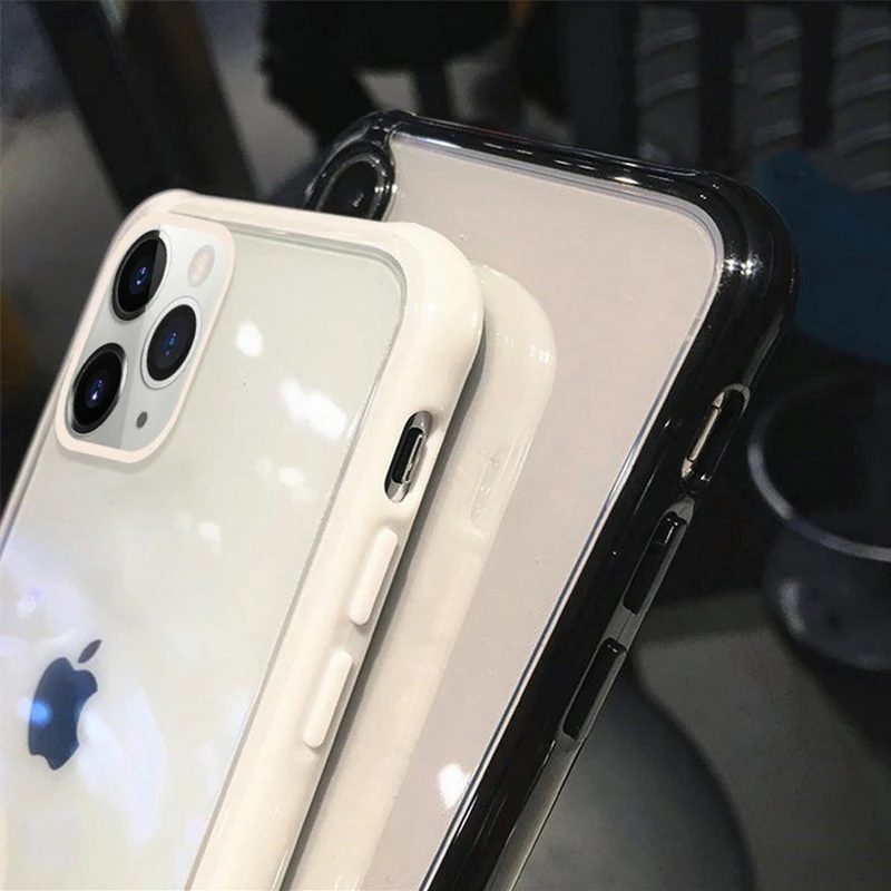 Ударопрочный прозрачный чехол Lovebay для телефона iPhone 11 Pro X XR XS Max 8 7 6 6S Plus мягкий ТПУ