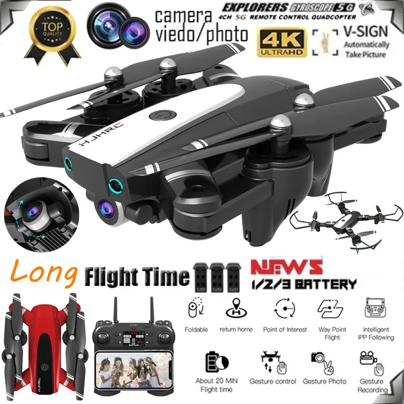 

Lozenge 2021 Newest HJ68 Upgrade Remote Control Drone Quadcopter UAV with 720P/1080P/4K HD FPV 120° Wide-angle Camera Gift Toy