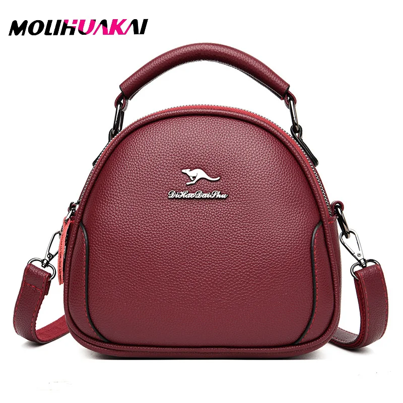 

Luxury Stone Grain Women's Handbag Fashion Designer One Shoulder Messenger Bag Ladies PU Leather Shell Bag Female Bag