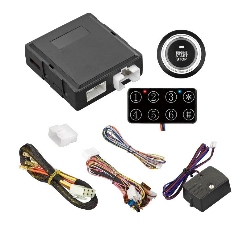

Push Button / Mobile APP / Original Remote 3 Press For Engine Start System with Time Limitation