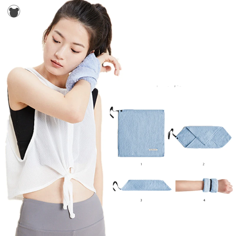 Спортивное Полотенце из органического хлопка спортивные браслеты повязки для