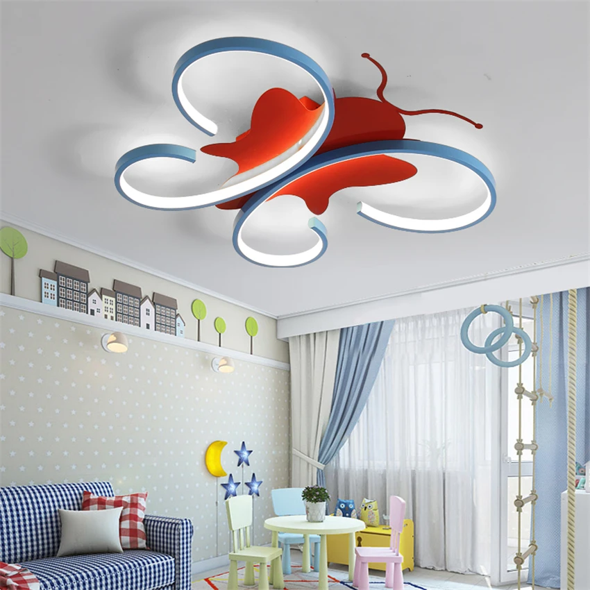 Светодиодные потолочные светильники с железной бабочкой современная спальня