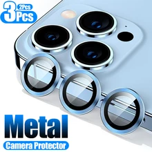 Aluminum Alloy Camera Lens Protector On For iPhone 13 12 Pro Max Mini Metal Ring Lens Glass On iPhone 11 Pro Max Protective Cap