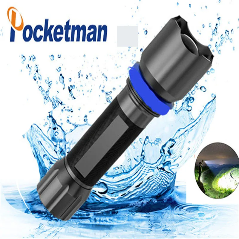 Самый яркий Мощный светодиодный фонарик 3000 лм перезаряжаемый через USB