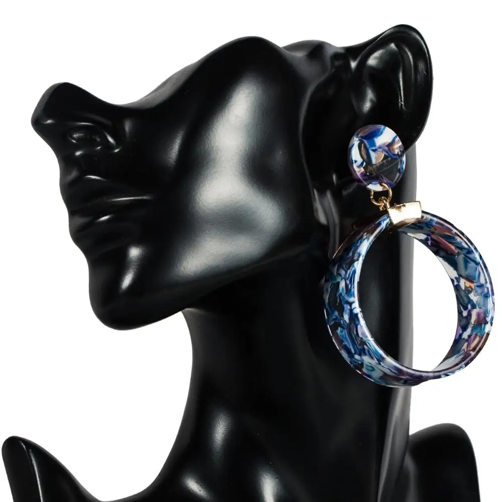 2019 новые круглые женские серьги в богемном стиле Эффектные модные ювелирные